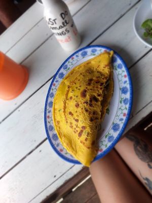Lao Pancake at Mama Tanon Cafe in Don Det
