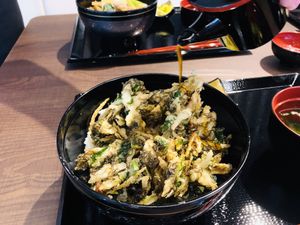 Mozuku Kakiage bowl at OKA - Don Buri Nantoya - T4F in Naha