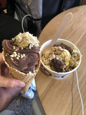 Vegan waffle cone 🥰  at Yo-Chi in Balaclava