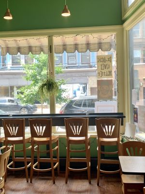 Done in window counter  at Eden Vegan Cafe in Scranton