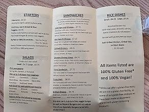 Dedicated Gluten-Free Menu at Eden Vegan Cafe in Scranton