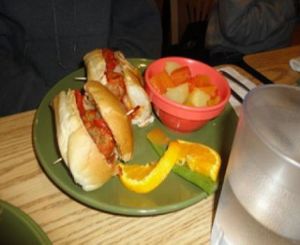 Meatball sub at Eden Vegan Cafe in Scranton