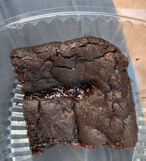 Raspberry browniee  at Eden Vegan Cafe in Scranton