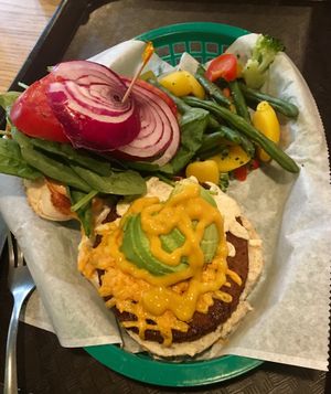 The ‘Rosie Perez Burger’ at Eden Vegan Cafe in Scranton