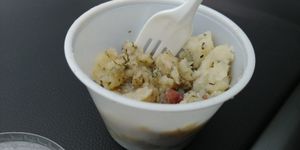 Smashed potatoes. Really good at Eden Vegan Cafe in Scranton