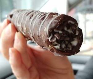 Chocolate Canoli OMG one of the most delicious things I've ever tasted. $5 but totally worth it. at Eden Vegan Cafe in Scranton