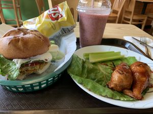 Fish Filet, BBQ Drumsticks, Tropical Smoothie  at Eden Vegan Cafe in Scranton