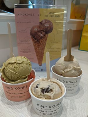 Five different flavours - one of my faves was the watermelon strawberry sorbet at Kind Kones - Forum in Central Singapore