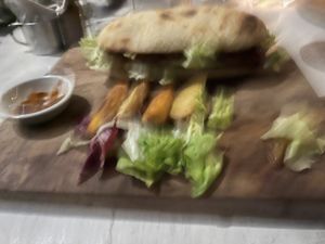 Beef sandwich  at Amami Garden in Ungasan