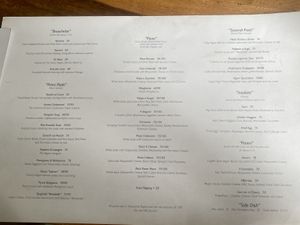 Menu  at Amami Garden in Ungasan