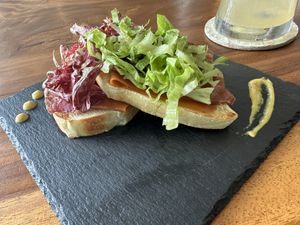 Di mare - vegan salmon  at Amami Garden in Ungasan