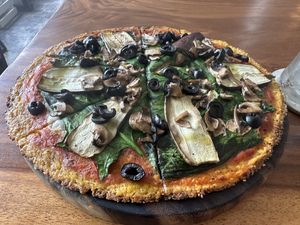 4 stagioni with pumpkin crust   at Amami Garden in Ungasan