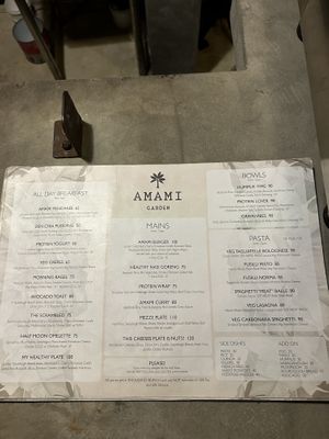Menu July  at Amami Garden in Ungasan