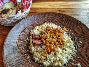 Risotto at Amami Garden in Ungasan