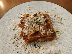 Lasagna at Amami Garden in Ungasan