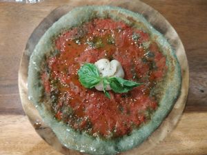 Spirulina Pizza at Amami Garden in Ungasan