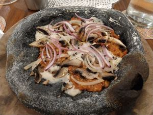 Charcoal Base Dough at Amami Garden in Ungasan