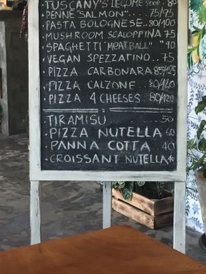 Menu  at Amami Garden in Ungasan