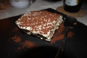 Incredible tiramisu! at Amami Garden in Ungasan