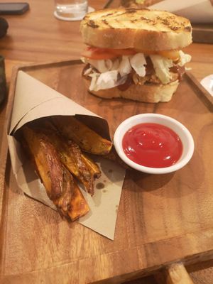 Vegan panini at Amami Garden in Ungasan