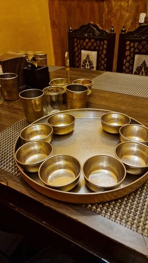 Was covered with film before you start to eat at Ghoomar in New Delhi