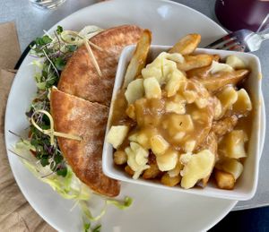 Powerful Sandwich with Belle Poutine upgrade at Pure Kitchen - Kanata in Ottawa