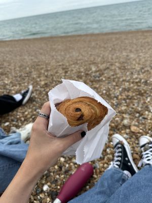 Vegan pain au chocolat  at The Flour Pot Bakery in Brighton