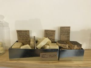 Shampoo bars at Unpacked Shop in Madrid