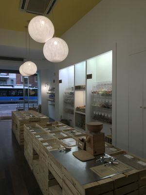 From checkout  at Unpacked Shop in Madrid