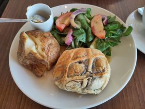 Beetroot and butternut squash wellington at Zeph's Cafe in Oadby