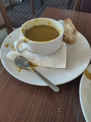 Soup at Zeph's Cafe in Oadby