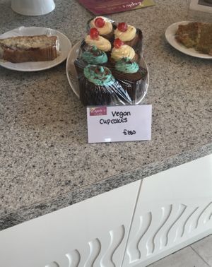 Vegan Cupcakes at Zeph's Cafe in Oadby