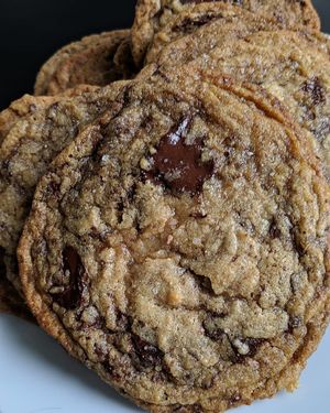 Brown sugar vegan chocolate chip cookies  at Dee Rise Up Bakery in San Mateo