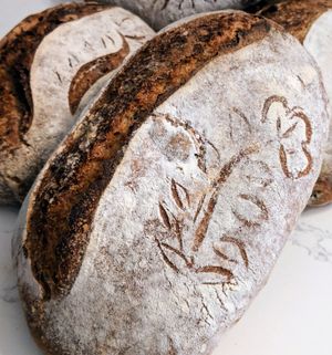 Fresh Sourdough bread at Dee Rise Up Bakery in San Mateo