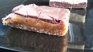 Salted caramel raw bar at Milligans in Newcastle Upon Tyne