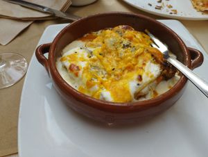 Vegetarian lasagne at Armonia in Mallorca