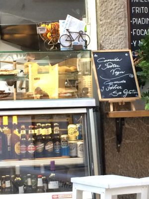 Vegan signage at Armonia in Mallorca