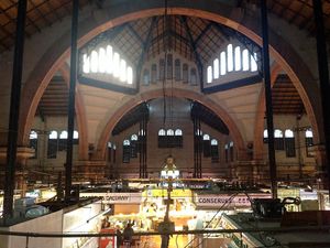 Parada La Conca 1932 situada en un mercado modernista de Bcn. at La Conca in Barcelona