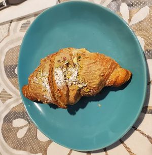 Pistachio croissant at Animal Liberation Kitchen in Toronto