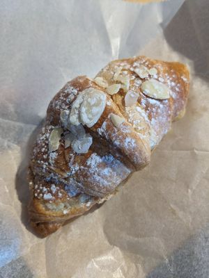 Almond croissant at Animal Liberation Kitchen in Toronto