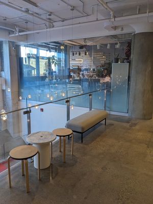 Seating at Animal Liberation Kitchen in Toronto