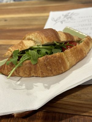 Basil feta croissant   at Animal Liberation Kitchen in Toronto