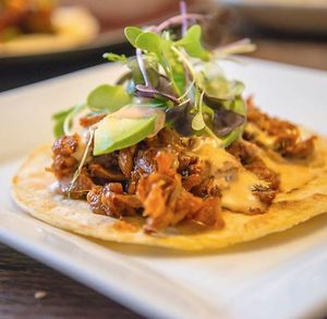 Jackfruit Tacos at Animal Liberation Kitchen in Toronto