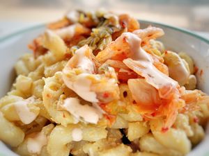 Mac and Cheese at Animal Liberation Kitchen in Toronto