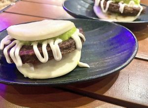 impossible bun  at JINYA Ramen Bar in Dallas