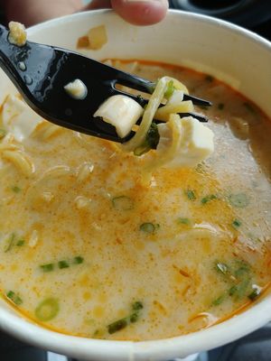 Creamy Spicy Vegan Ramen: Super Delicious and because it's a chain, it's available in most large cities. at JINYA Ramen Bar in Dallas