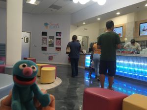 Even Grover liked it at Sweet Cloud Creamery in Carlsbad