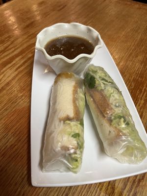 Salad roll with peanut sauce  at Pho Today in Jacksonville