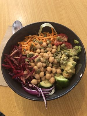 Vegan Buddha bowl  at Bowl and Blend in Redfern