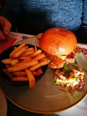 The ultimate vegan sausage sandwich. at Lounges - Torello Lounge  in Prestatyn